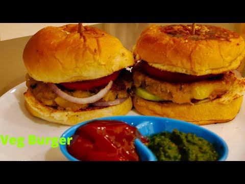 How To Make Veg Burger 😋🤤.