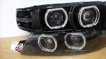 99 Nissan Maxima Ultimate Custom Headlight Quad Retrofit Build (LED Halos + HIDs)