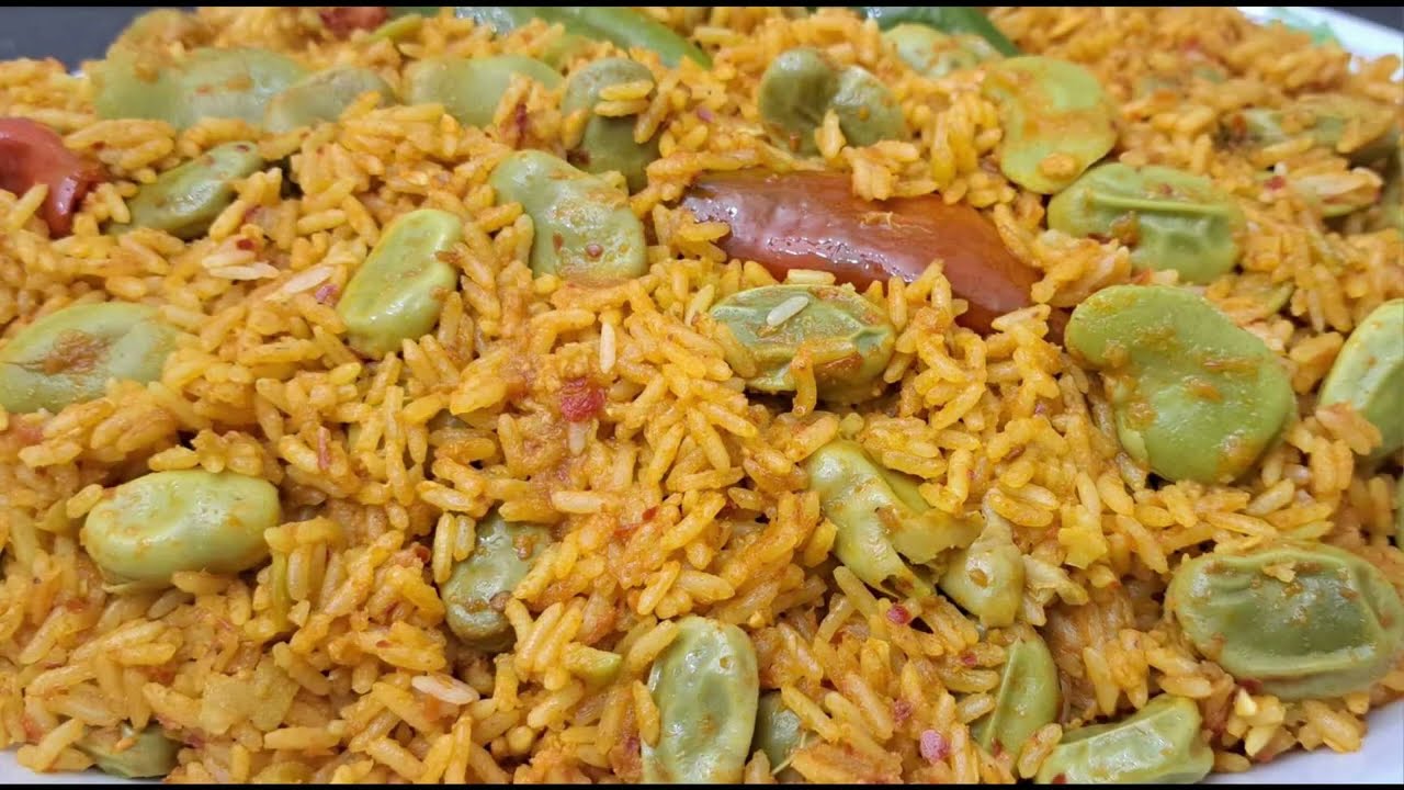 روز مرمي بالفول الفصاص Riz aux fèves