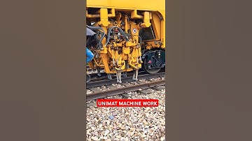 Unimat Machine in Railways #Unimat #packing #packingmachine #plasser #unimatmachine #railtrack #rail