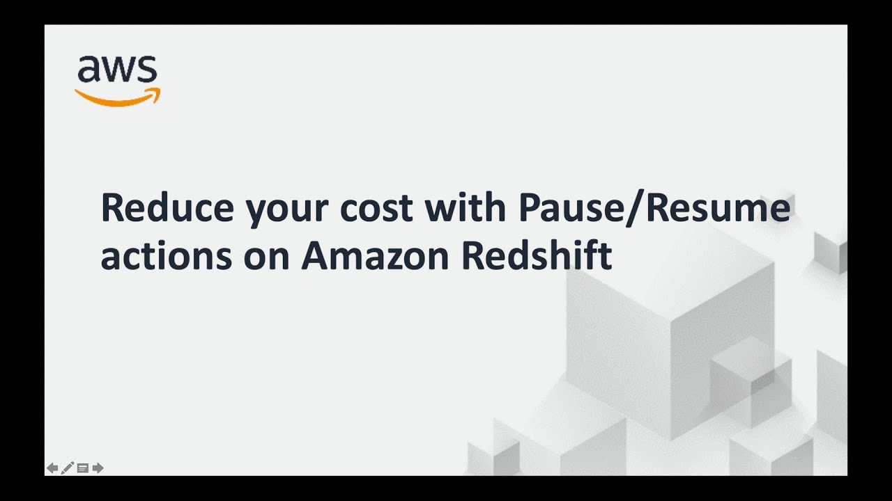 Amazon Redshift Pause and Resume