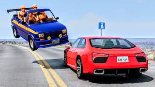 High Speed Traffic Car Crashes #168 - BeamNG Drive | CrashBoomPunk