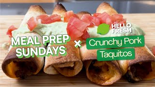 Fully Loaded Pork Taquitos by HelloFresh | Meal Kit Sundays