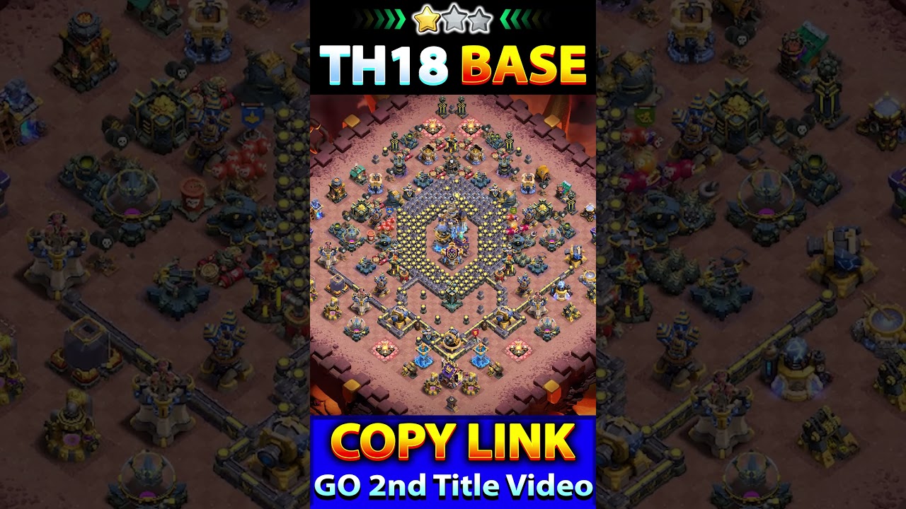 Непобедимая база TH18 в Войне за TH18 и Лиге Смерти 🔥Clash of Clans