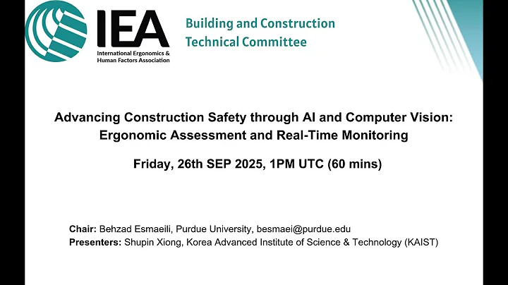 IEA Webinar #66 Advancing Construction Safety through AI and Computer Vision
