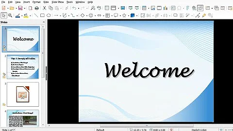 How do I open LibreOffice impress?