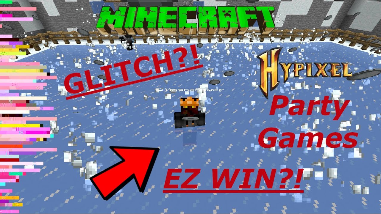 Glitchy Party Games: How to WIN EASY without Moving?! (ft. LitBroz) | Hypixel minigames