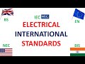 Electrical international standards necelectricalstandards iecelectricalcode iec nec iscode bs