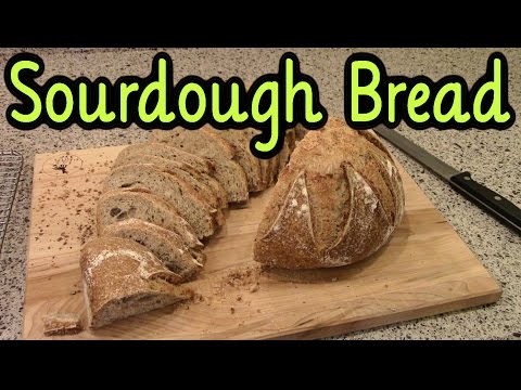 Simple & Easy Sourdough Bread ~ Crusty Wheat Boule with Flax