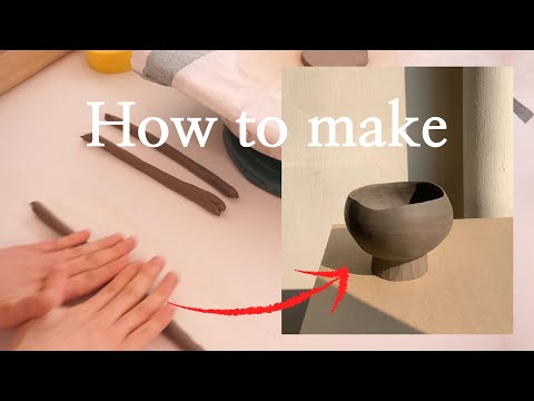 집에서 도자기를 만드는 가장 쉬운 방법ㅣ요거트볼 만들기ㅣThe easiest way to make a potteryㅣ怎么做陶瓷器