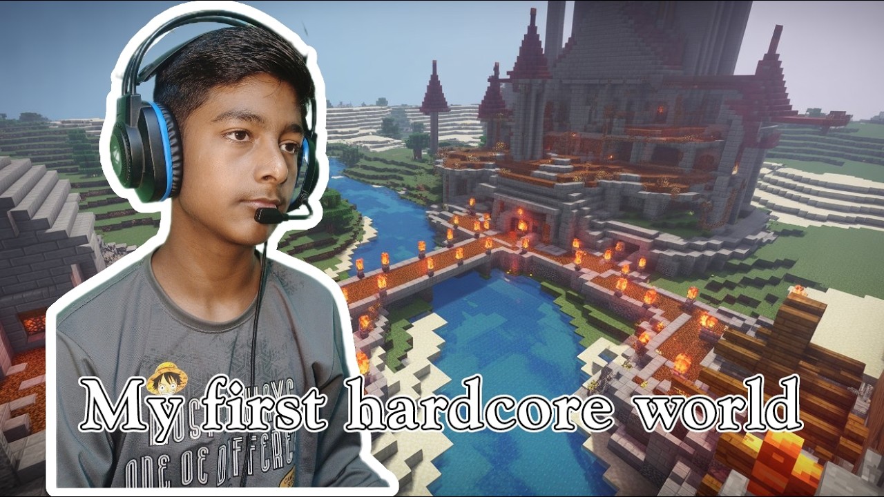 my first hardcore world # minecraft # video # viral
