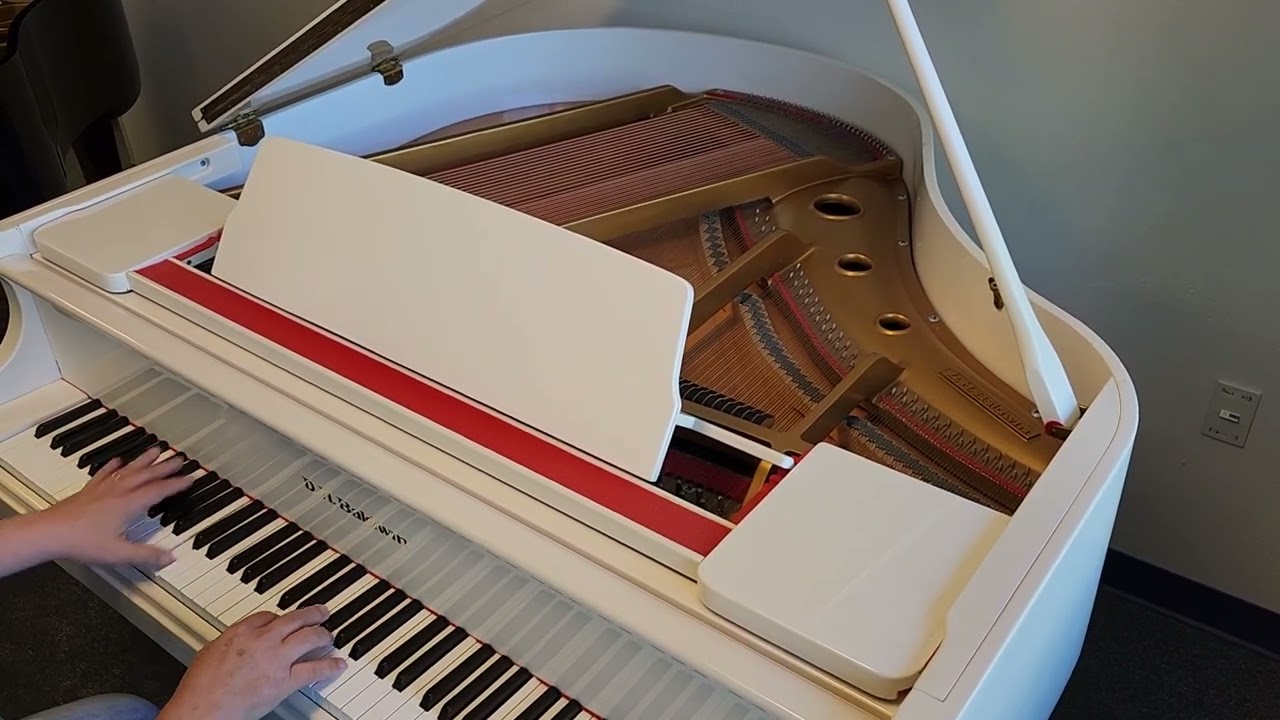 Used White Baby Grand on sale