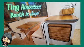 Tiny Houseboat Booth and extra countertop build! (Part 20) by Adrian Woodworm 3,334 views 1 year ago 11 minutes