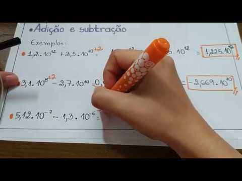 🎯 Adição e Subtração com NOTAÇÃO CIENTÍFICA - Professora Angela Matemática  