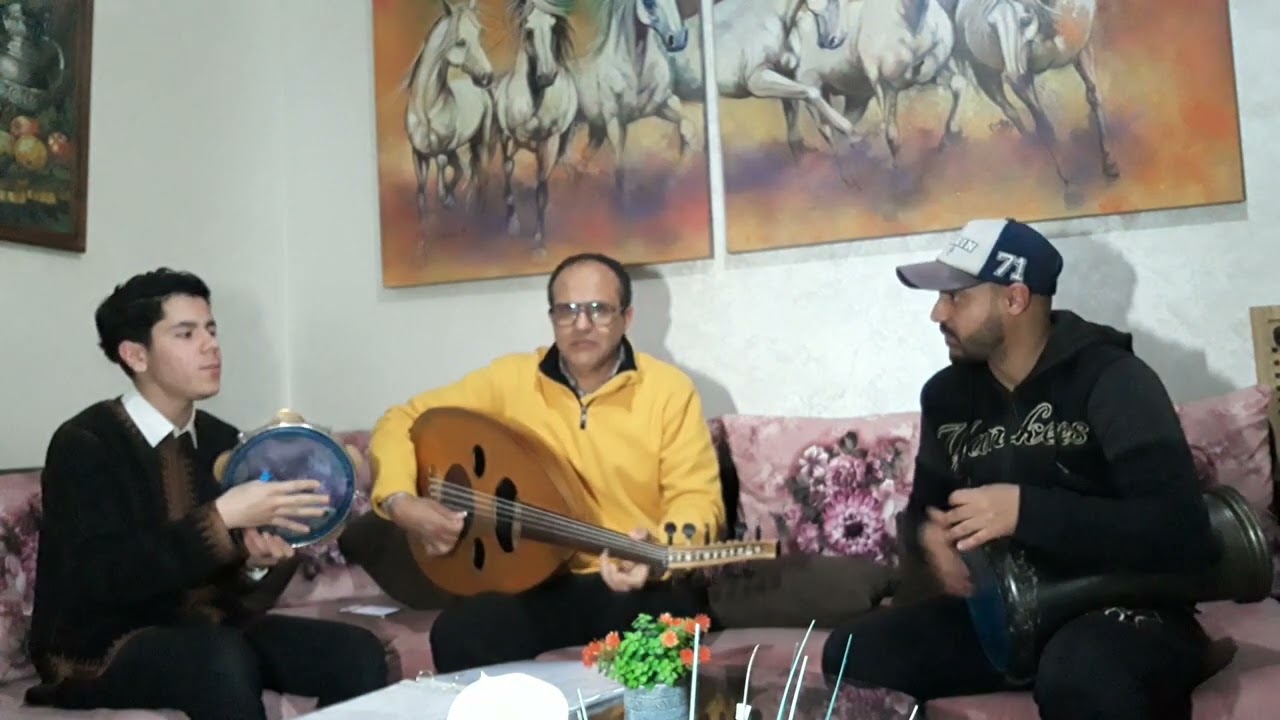 اه يا حلو يا مسليني.  اشرف على الإيقاع و غناء الصوت الواعد أبو حفص. عمر الغياتي على آلة العود .