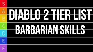 Diablo 2 TIER LIST - Barbarian Skills