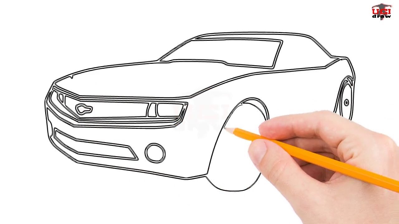 how to draw a camaro ss