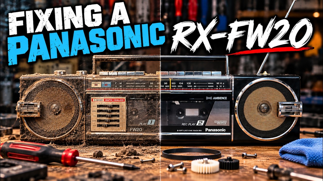 その他 Panasonic RX-FW20-R I Resurrected a Vintage Boombox (Panasonic RX-FW20 Full Repair