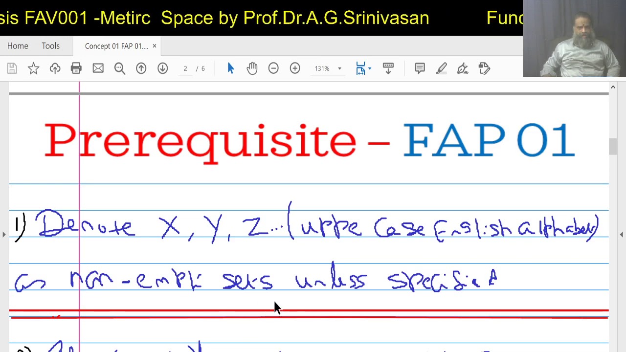 Functional Analysis Metric Space FAV001 - YouTube