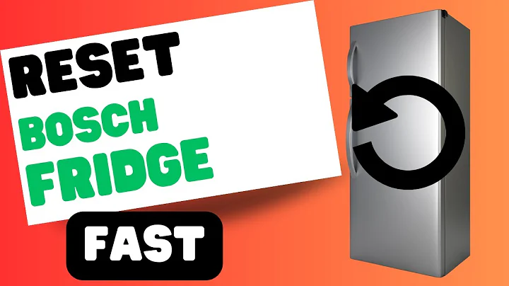 Bosch Fridge Reset: The Complete Guide