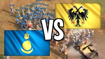 AGE OF EMPIRES 4 - SACRO IMPERIO ROMANO vs MONGOLES