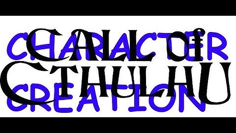 Character Creation for Call of Cthulhu on Roll20 [Updated]