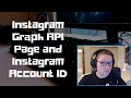 Page api instagram graph et identifiant de compte instagram