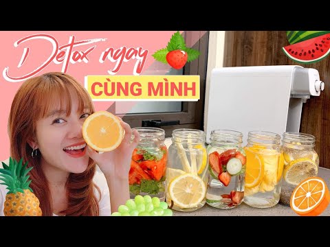 DETOX NGAY NÀO!🍏🍉 THẢI ĐỘC, GIẢM MỠ, ĐẸP DA - CÁCH ĐỂ MÌNH THÍCH UỐNG NƯỚC HƠN💦