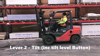 Counterbalance Forklift Truck Hydraulic control Lever functions