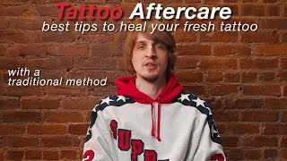 Traditional tattoo aftercare
