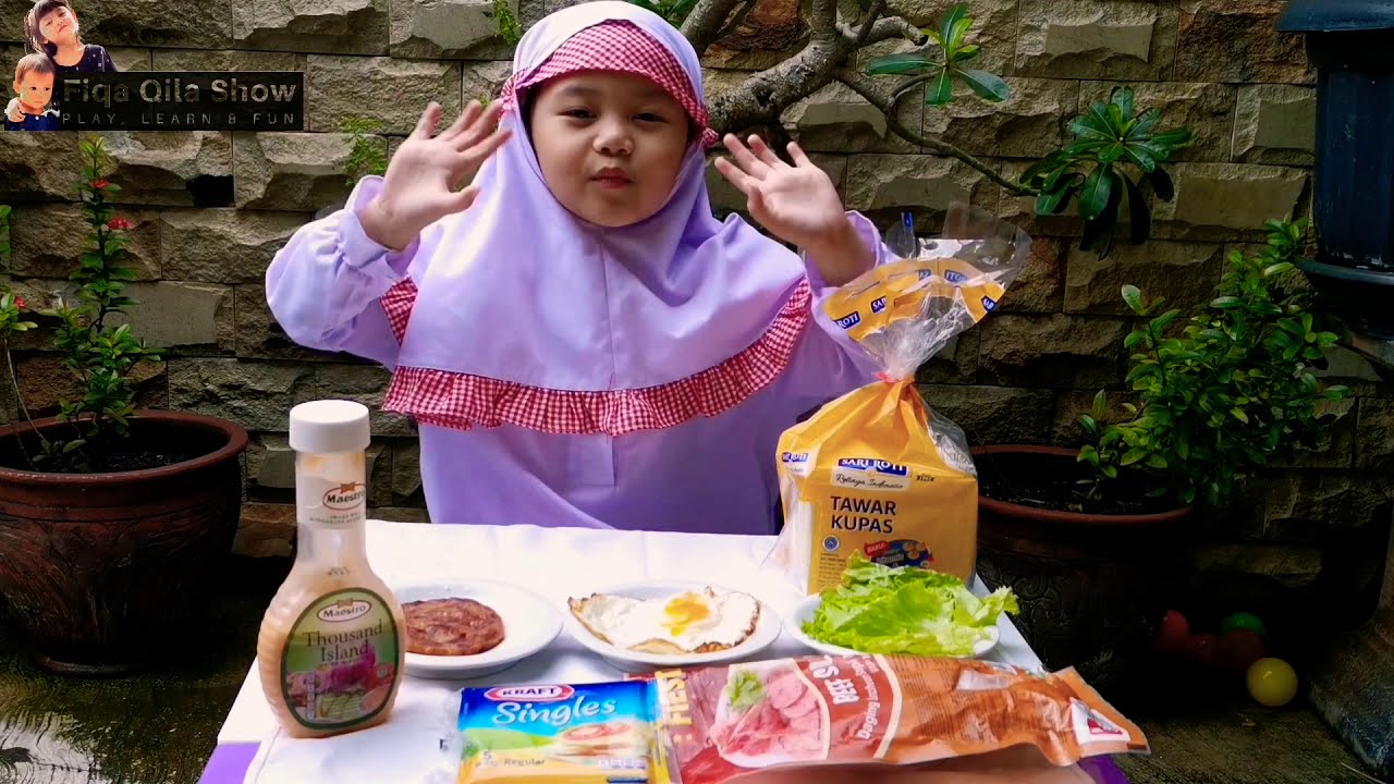 Membuat Sandwich yang Mudah | Tugas Anak TK | How to Make a Simple
