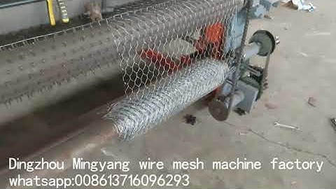 Instruction of small mesh size hexagonal mesh machine