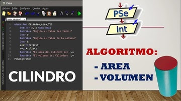 🔴 Tutorial PSEINT |  Algoritmo para Calcular el Area y Volumen de un Cilindro
