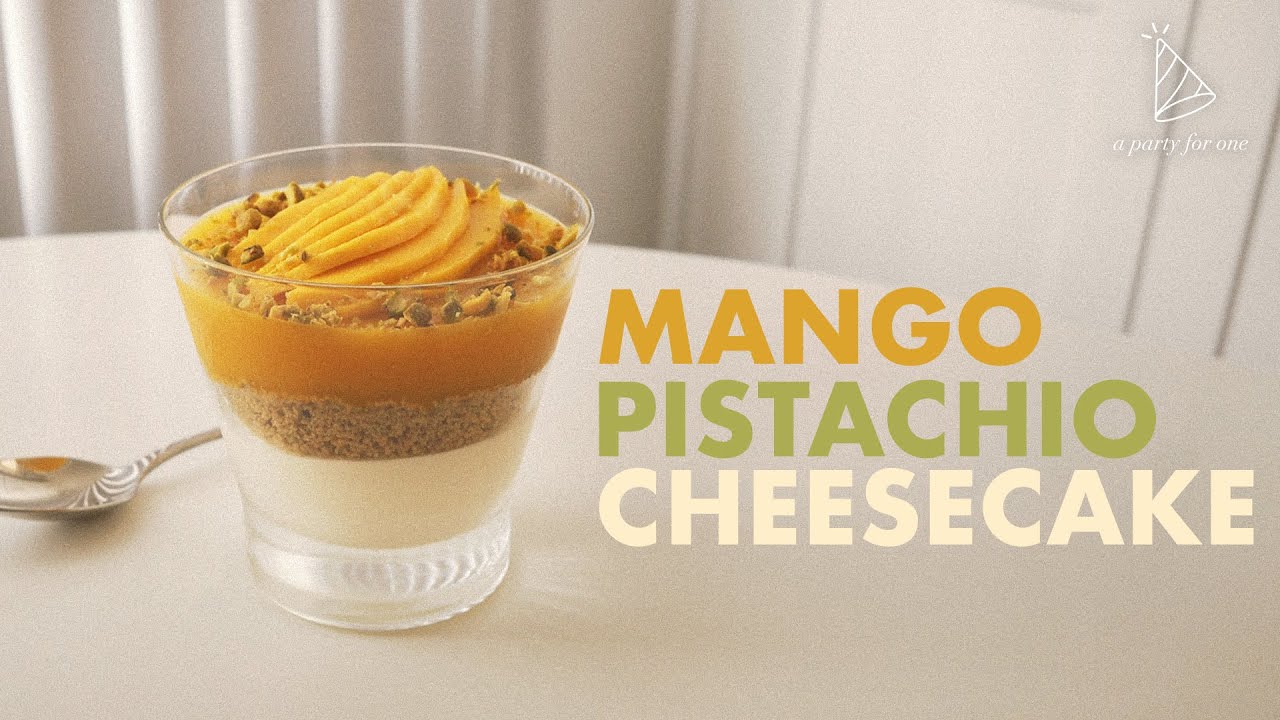 Ep. 12 - Mango Pistachio Cheesecake 🥭🧀 | a party for one