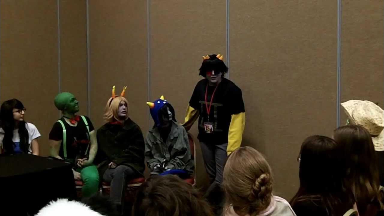 [Buckets of Homestuck] Ask A Homestuck Panel Fall A2F 2012 YouTube