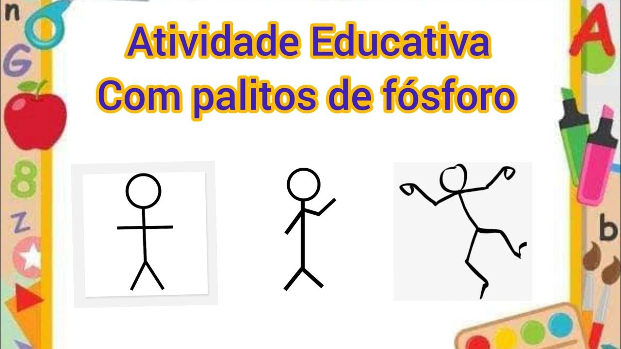 Desafios infantis com palitos de fósforo que nem todos os adultos