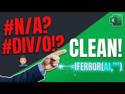The Only Excel IFERROR Tutorial You Need (Data Cleaning Secrets)