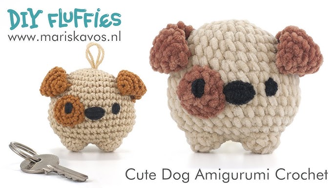 Buy DIY Amigurumi Crochet Kit Little Pug / Craft Project Crochet