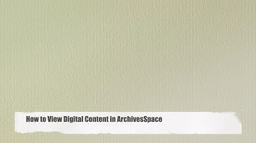 How to search ArchivesSpace