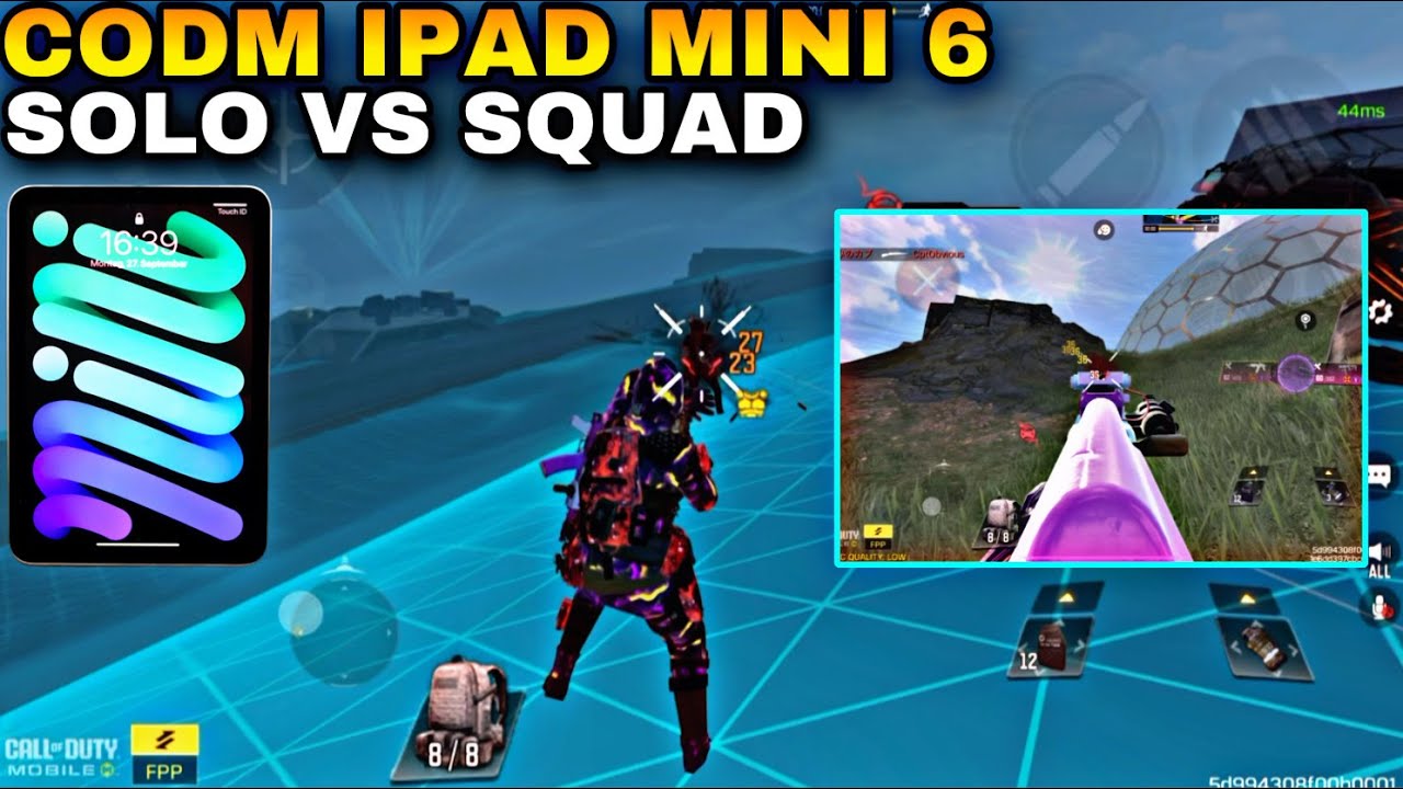CALL OF DUTY MOBILE GAMEPLAY ON IPAD MINI 6 A15 BIONIC 256 STORAGE