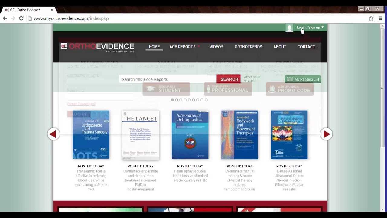 Intro to Ortho Evidence Webinar