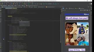 Android Studio | Making A Birthday Card App | screenshot 1