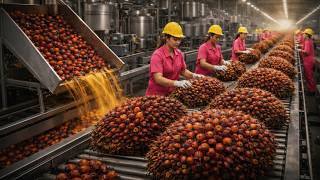Inside the Palm Oil Factory — From Fresh Fruit to Golden Oil (Full Process)