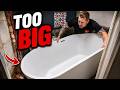 The Bath Was Too Big... So We Rebuilt The Room