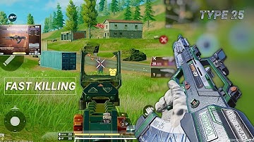 0 RECOIL in MID RANGE + FAST KILLING | BEST TYPE 25 GUNSMITH CODM BR | CODM BR GAMEPLAY 