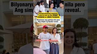 MANNY PACQUIAO AT JINKEE PACQUIAO MAGKAKA APO NA! ANG SIMPLE NG GENDER REVEAL #shorts