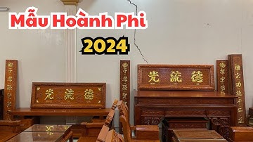 Mẫu Hoành Phi Câu Đối Gỗ Hương Đá Đẹp Nhất 2024 - Đồ Thờ Nam Quỳnh