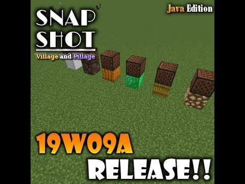 マイクラje 1 14 Snapshot 19w09a 配信 6種類の音符ブロックの音が追加 マインクラフト Javaedition パイセンのマイクラ攻略教室