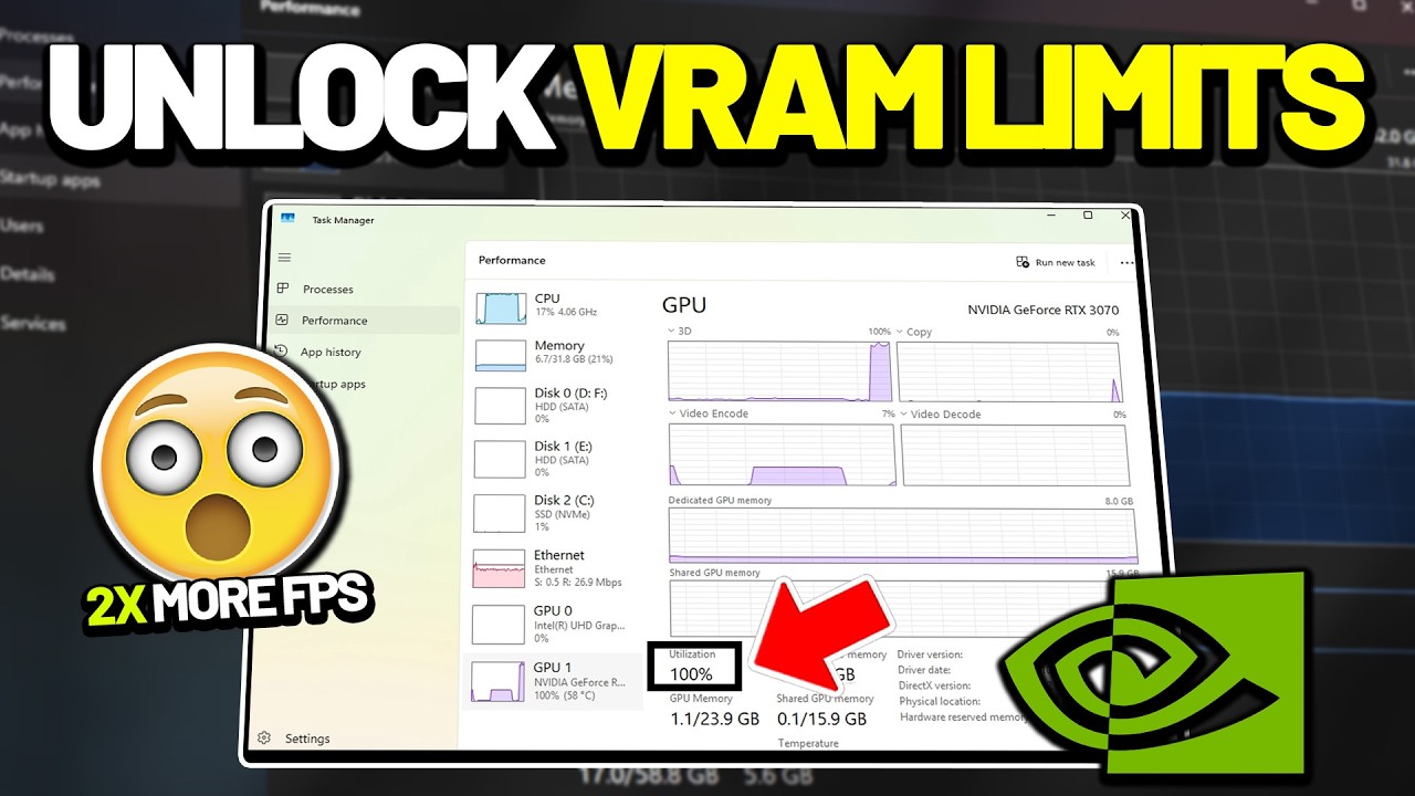 Fix VRAM Limits & Boost FPS – Fix Low GPU Usage While Gaming - YouTube