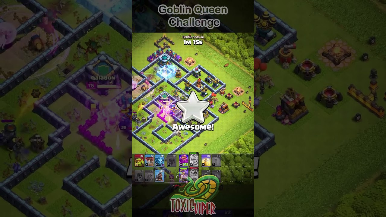 Easily 3 Star the Goblin Queen Challenge (Clash of Clans) | 